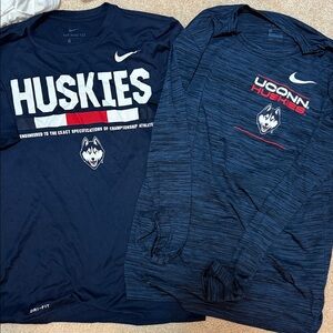 Nike Navy Huskies Long Sleeve Tees